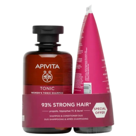 Apivita pack tonic champu + acondicionador