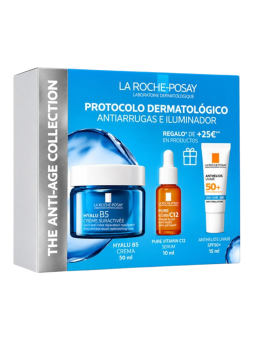 La Roche-Posay Pack Hyalu B5 Crema 50 ml + Pure Vitamin C12 Sérum 10 ml + Anthelios UVAir SPF50+ 15 ml