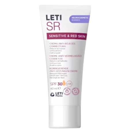 LetiSR crema antirrojeces correctora SPF30 40ml