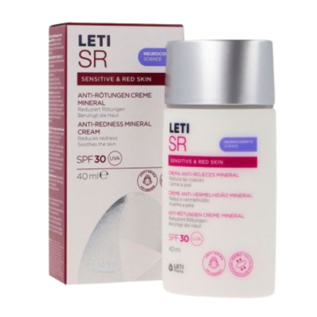 LetiSR crema mineral anti rojeces SPF30 40ml