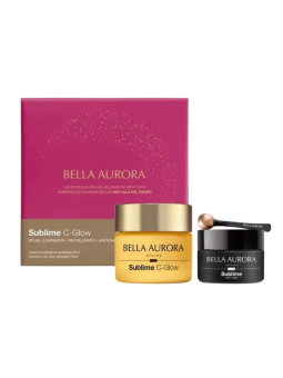 Bella Aurora pack sublime C glow crema iluminadora + contorno de ojos