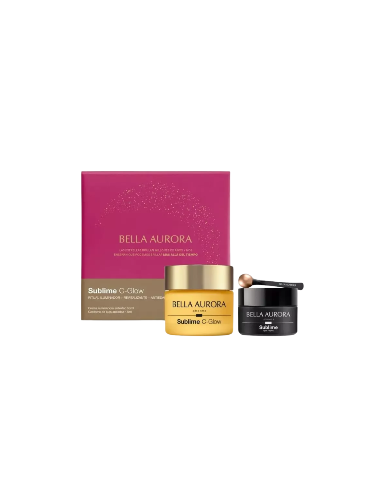 Bella Aurora pack sublime C glow crema iluminadora + contorno de ojos