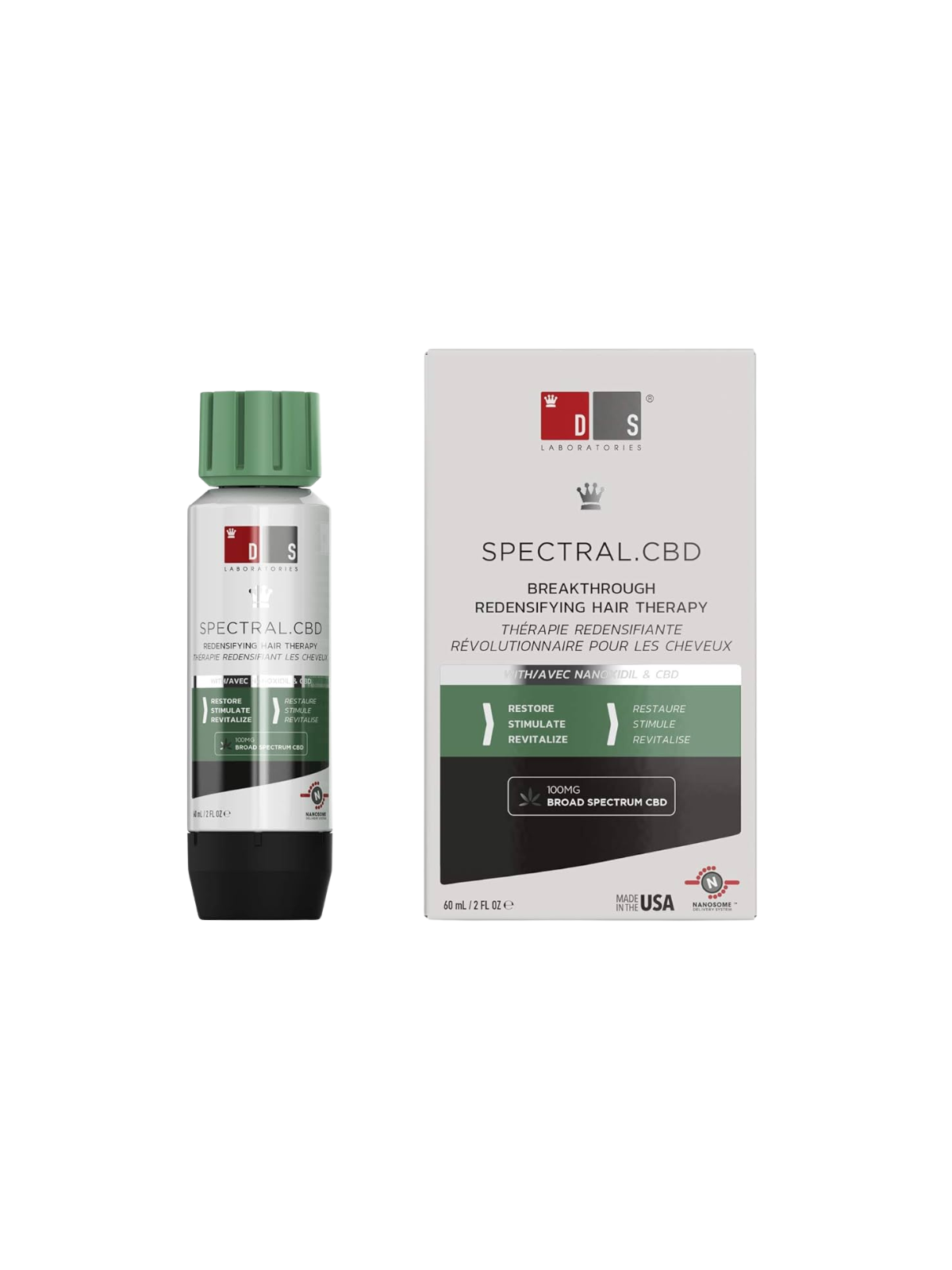 DS labs spectral CBD tratamiento anticaída 60ml
