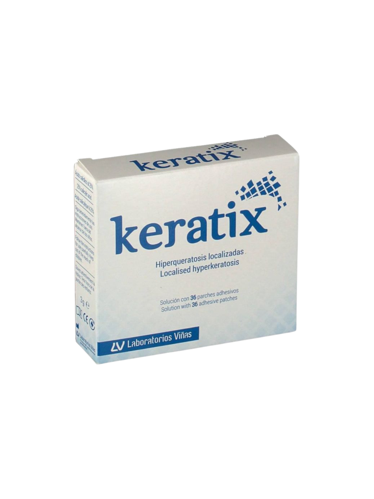 Keratix solucion 25% salicilico + parches ADH 3g