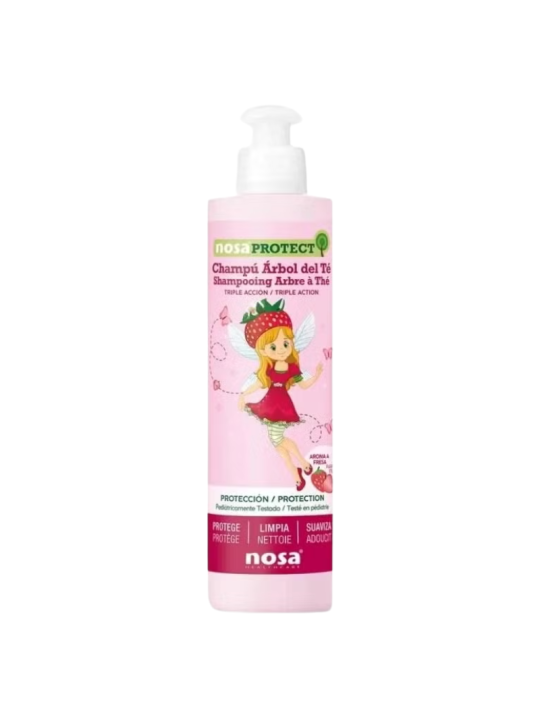 Nosa natural champú aceite del árbol de té rosa 250ml