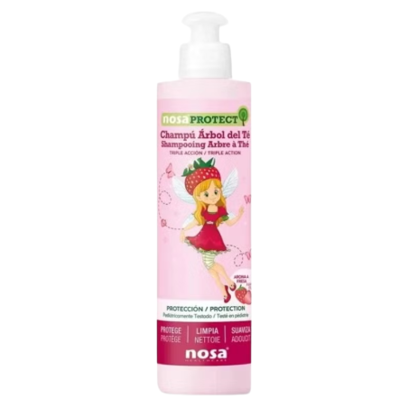 Nosa natural champú aceite del árbol de té rosa 250ml