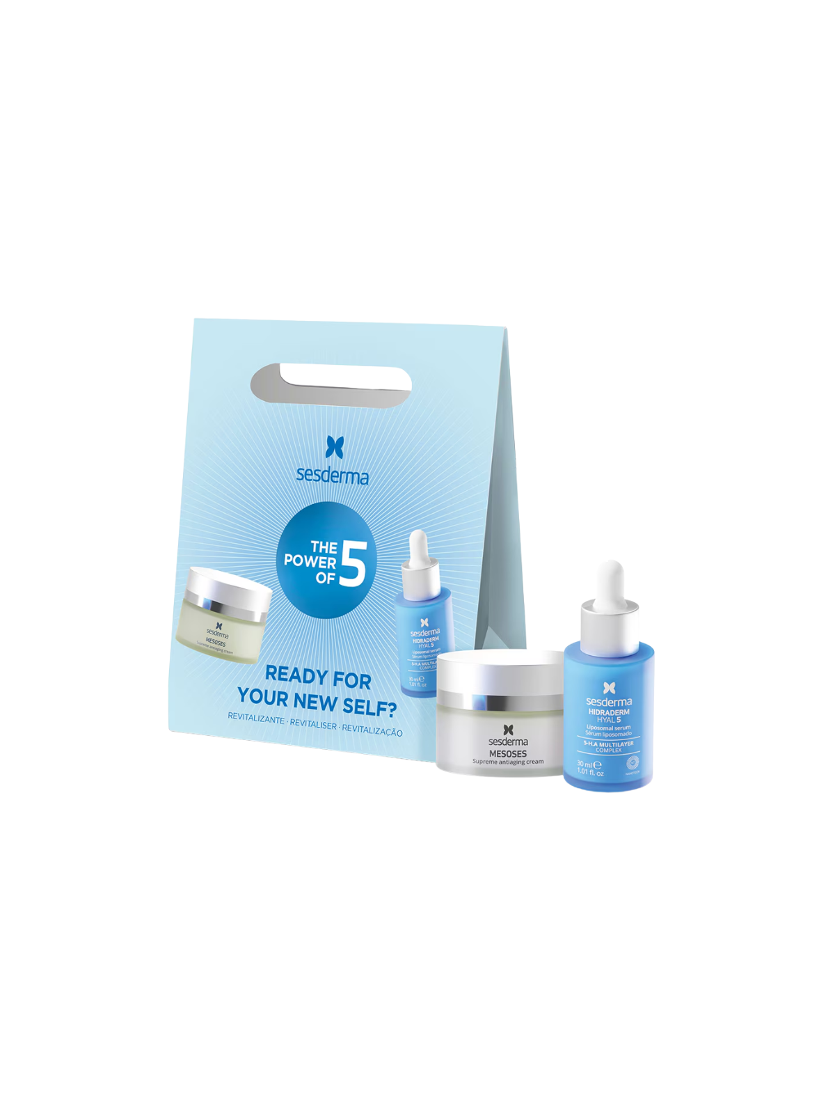 Sesderma pack revitalizante hidraderm hyal 5 serum + mesoses crema antienvejecimiento