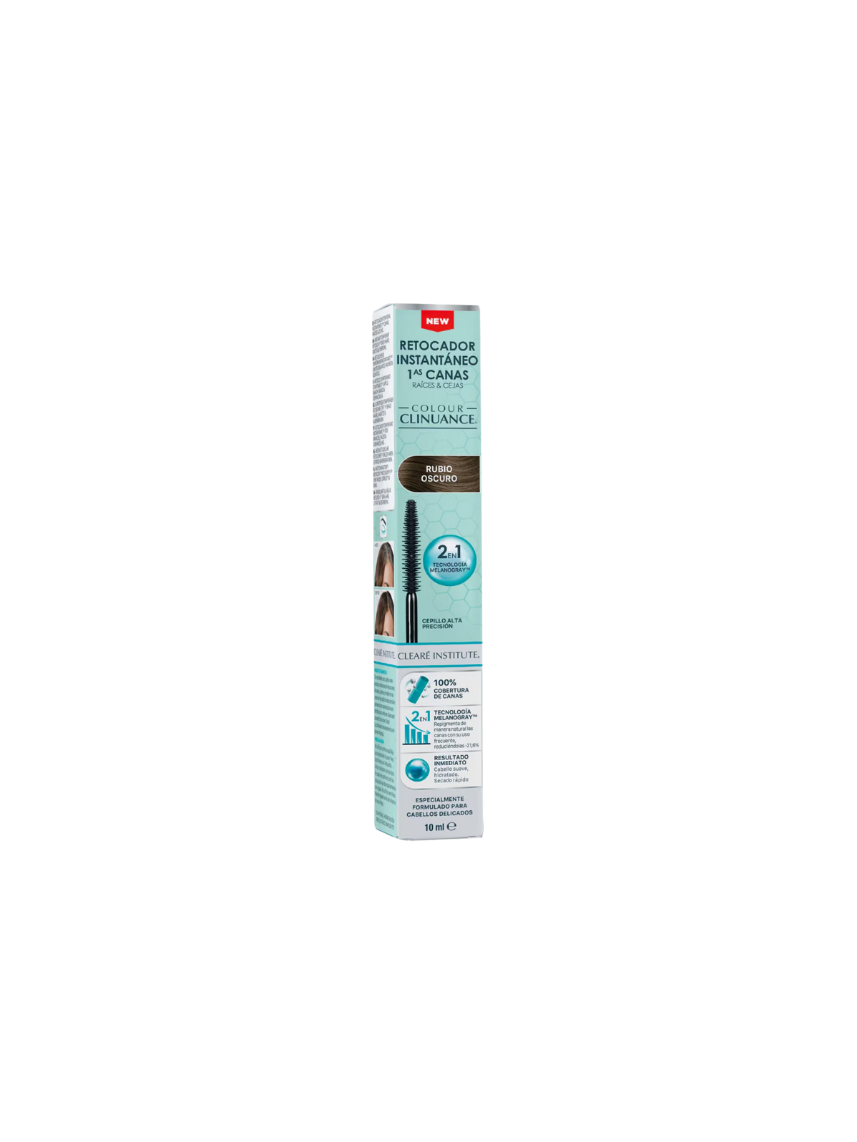 Cleare institute colour clinuance retocador instantáneo canas raices y cejas 10ml tono rubio oscuro