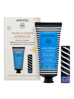 Apivita pack crema de manos + labial de cacao