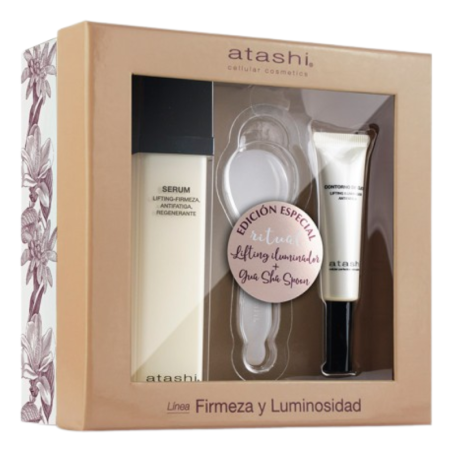 Atashi cofre serum alta eficacia + contorno de ojos iluminador