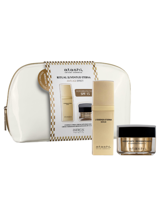Atashi neceser ritual juventud eterna serum + crema fotoprotectora spf15