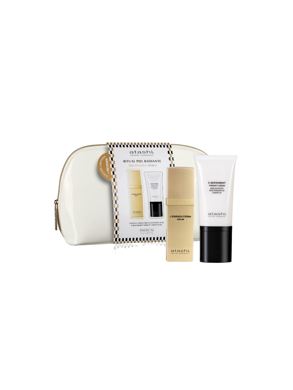 Atashi neceser ritual piel radiante serum therapy cream