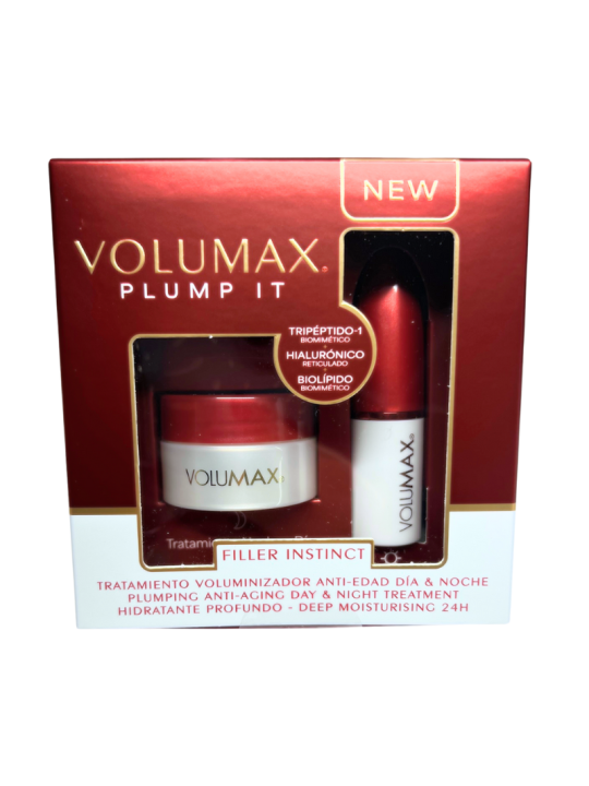 Volumax plump it filler instinct 1 stick 4g día + 1 tarro bálsamo 4g noche