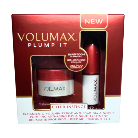 Volumax plump it filler instinct 1 stick 4g día + 1 tarro bálsamo 4g noche
