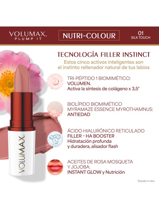 Volumax plump it nutri-colour 4g tono 01 silk touch