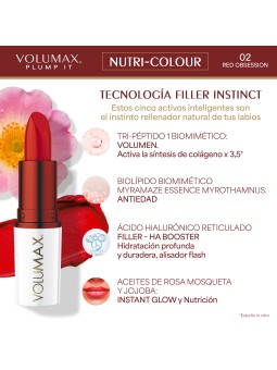 Volumax plump it nutri-colour 4g tono 02 red obsession