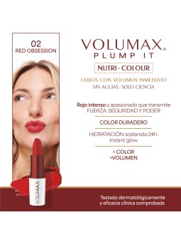 Volumax plump it nutri-colour 4g tono 02 red obsession