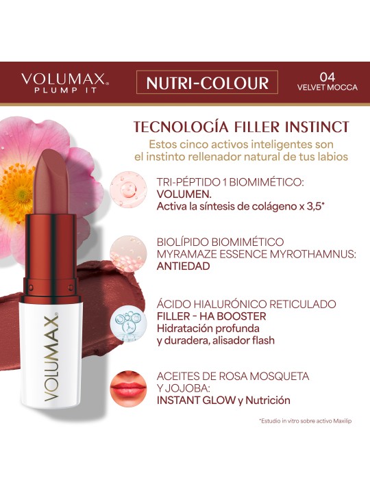 Volumax plump it nutri-colour 4g tono 04 velvet mocca