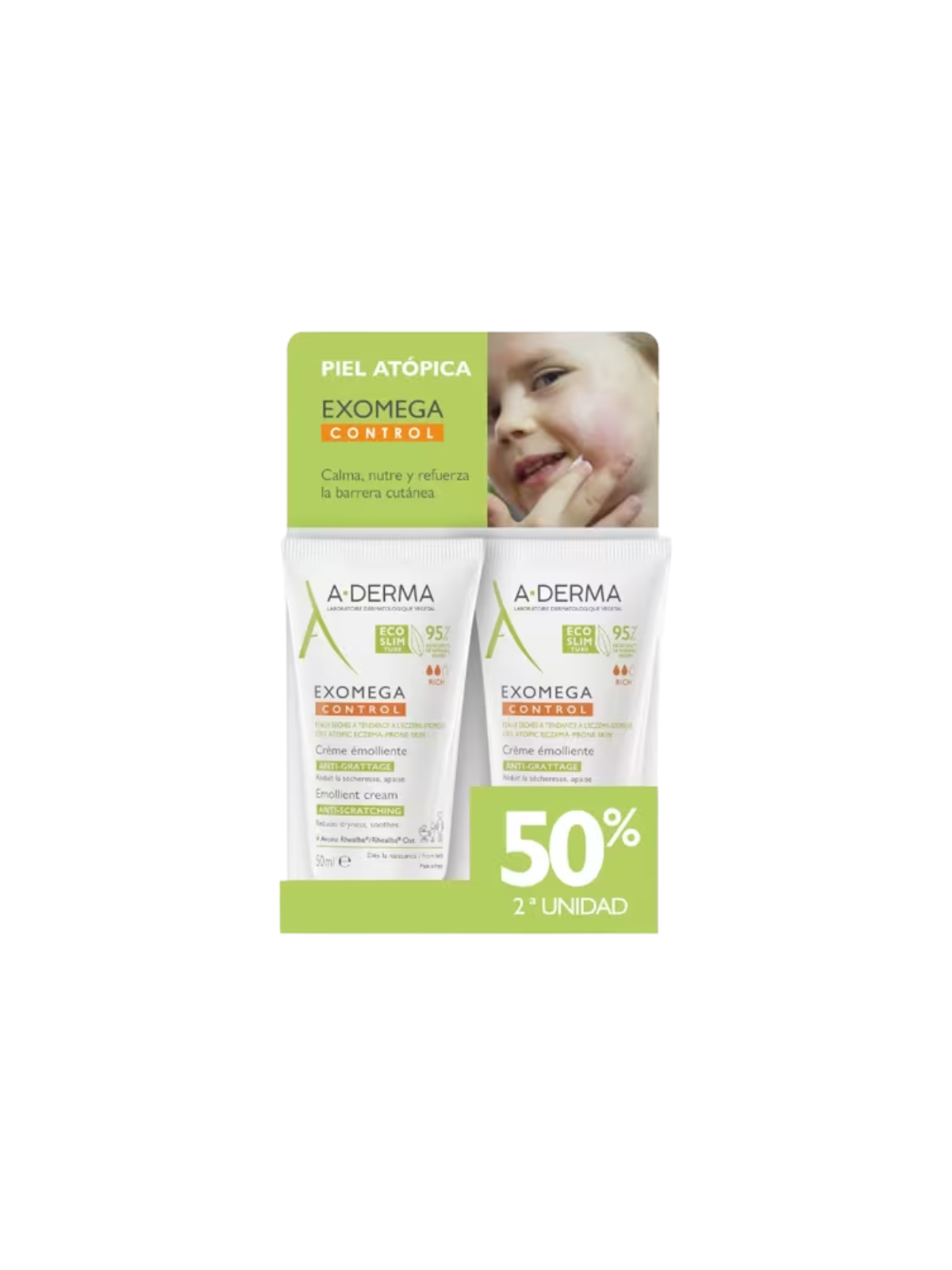 A-Derma crema emoliente 50ml duplo