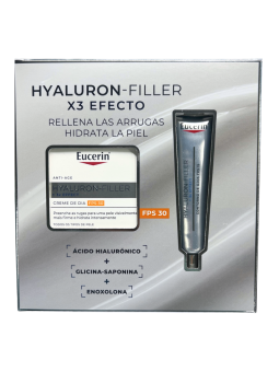 Eucerin hyaluron filler triple efecto crema día FPS 30 + contorno de ojos