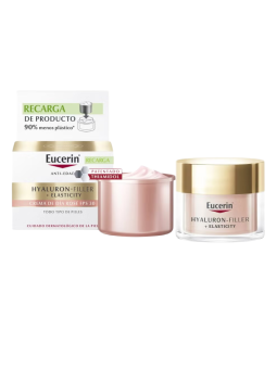 Eucerin pack hyaluron filler crema de día rose SPF30 + refill