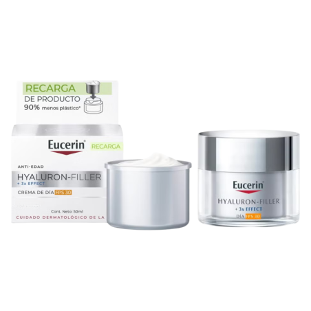 Eucerin pack hyaluron filler crema de dia FPS30 + refill
