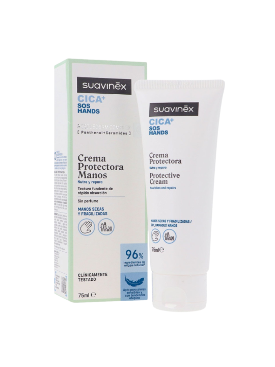 Suavinex cica+ SOS hands crema protectora manos 75ml