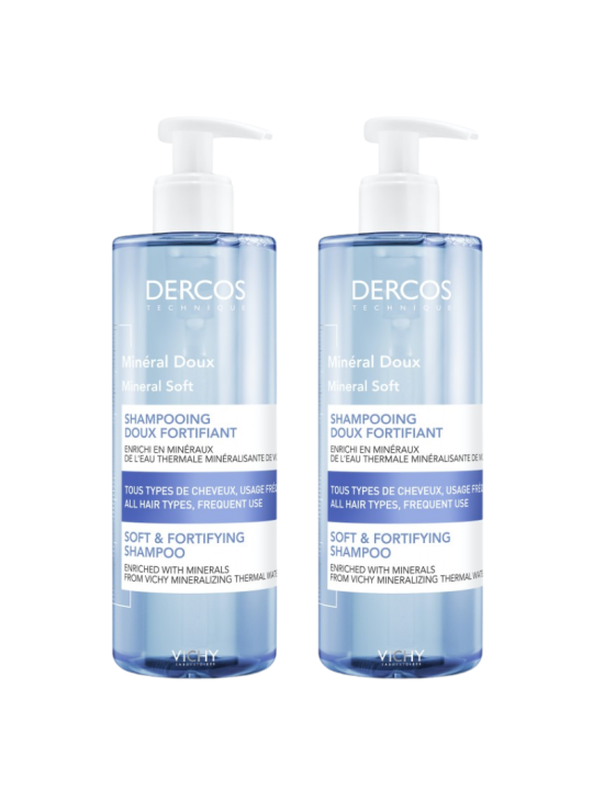 Vichy dercos duplo champu mineral 2 x 400ml