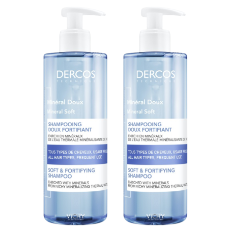 Vichy dercos duplo champu mineral 2 x 400ml