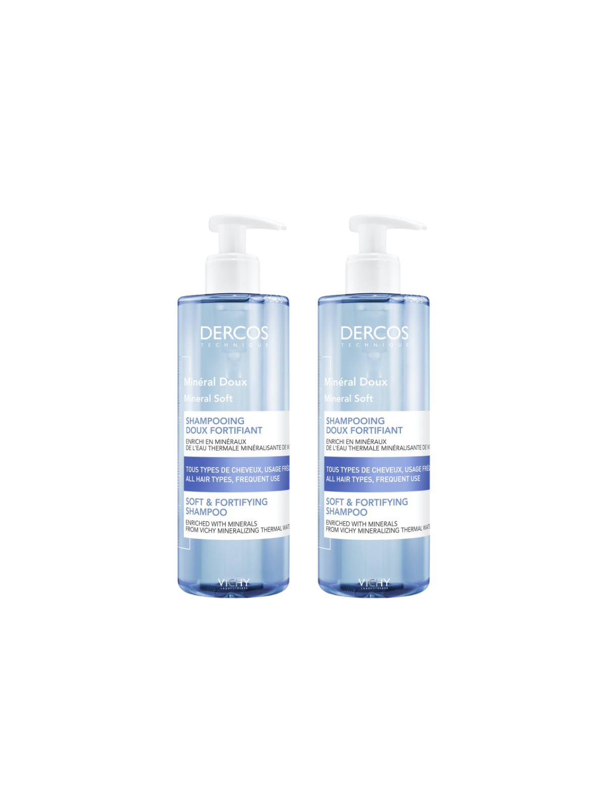 Vichy dercos duplo champu mineral 2 x 400ml