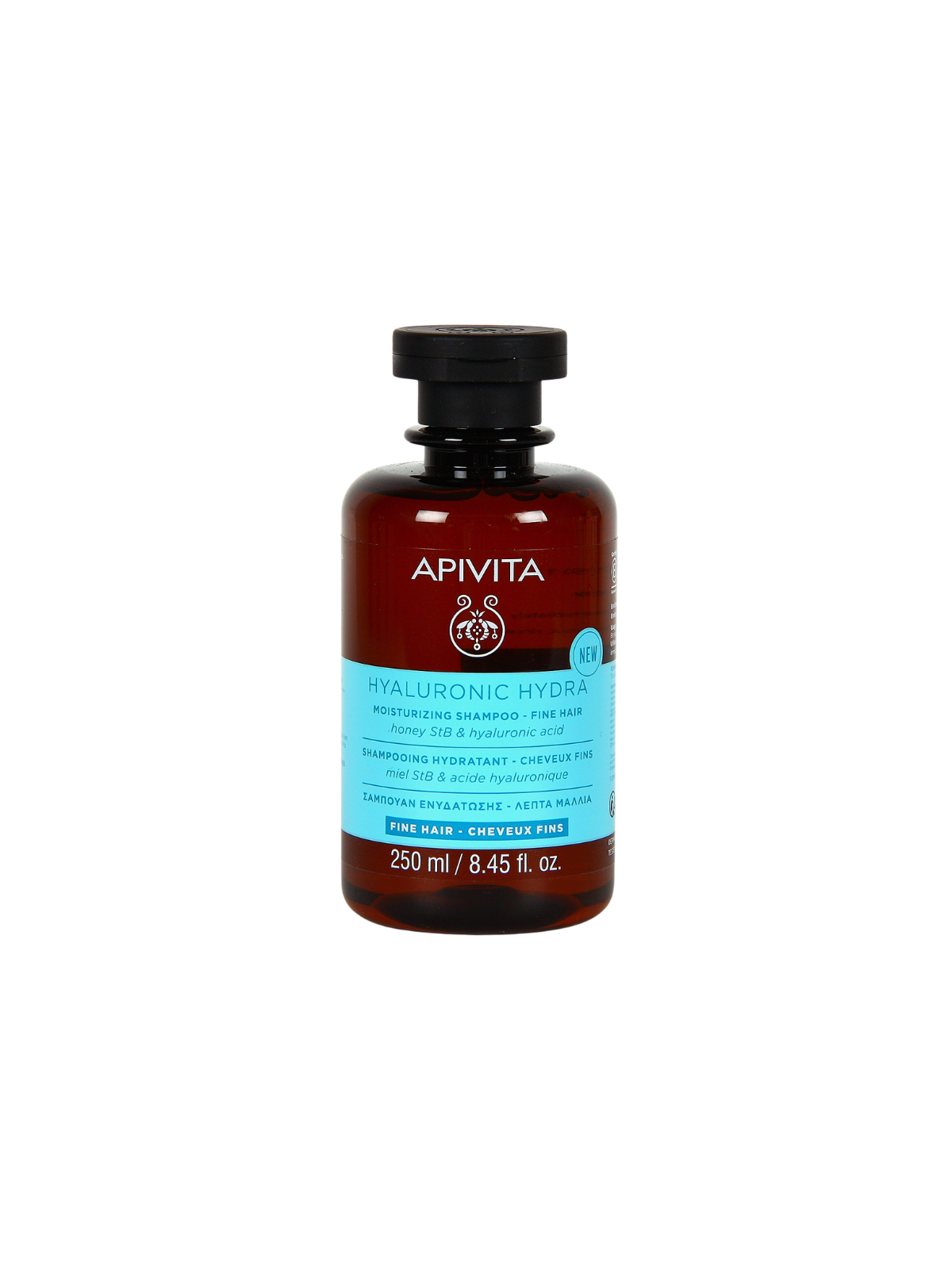 Apivita hyaluronic hydra champú hidratante cabello fino 250ml