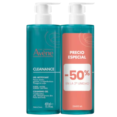 Avene cleanance agua micelar pieles mixtas/grasas duplo 2 x 400ml