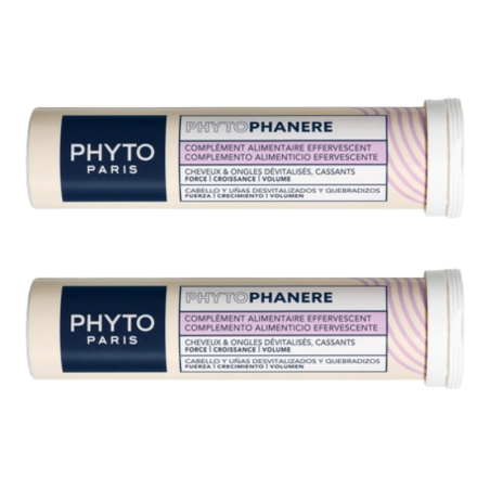 Phyto phanere complemento alimenticio efervescente sabor arándano y frambuesa 30 comp.