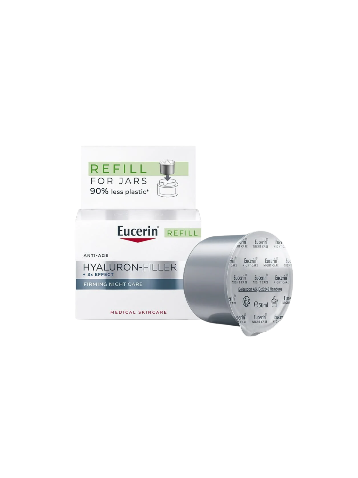Eucerin antiedad hyaluron filler noche 50ml refill