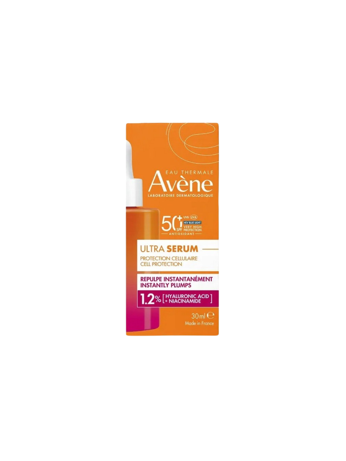 Avene ultra serum SPF 50+ protección celular rellena instantáneamente 30ml