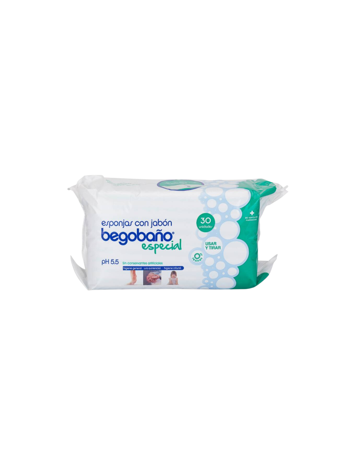 Begobaño esponja enjabonada 30 uds
