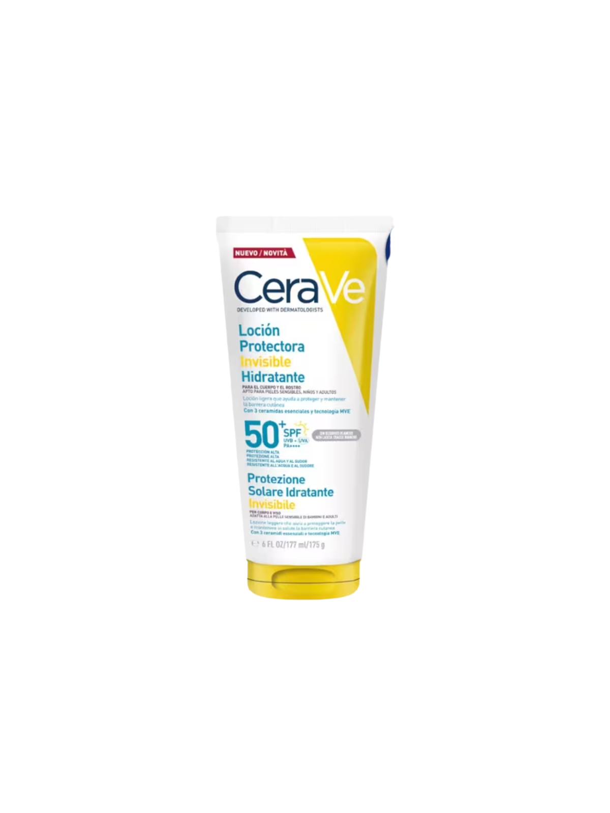 Cerave loción protectora hidratante invisible SPF50 177ml