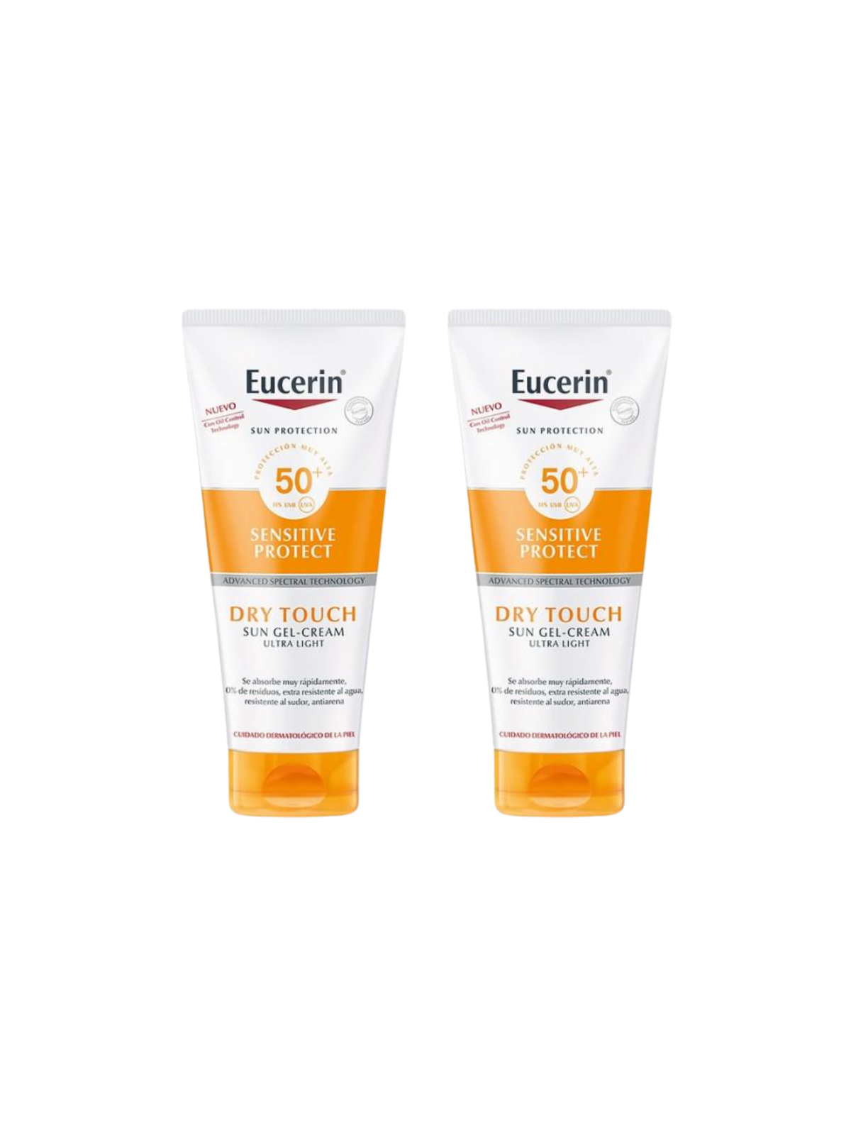 Eucerin duplo sun body gel cream dry touch SPF 50+ SE 200ml  2ªunidad 50%