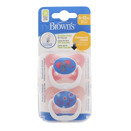 Dr brown´s chupete prevent silicona escudo mariposa 6-12m