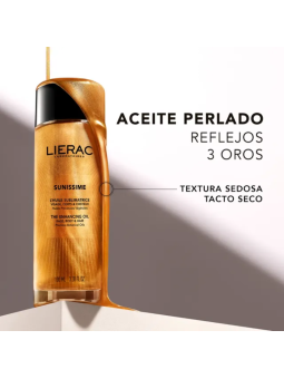 Lierac sunissime aceite sublimador rostro cuerpo y cabello 100ml
