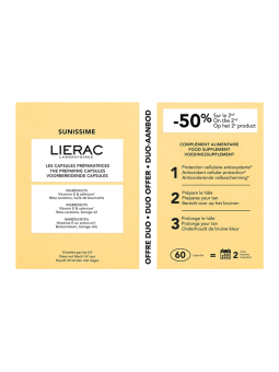 Lierac sunissime capsulas reparadoras duplo 60 capsulas