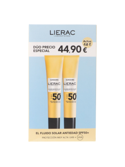 Lierac sunissime duplo fluido solar antiedad SPF50