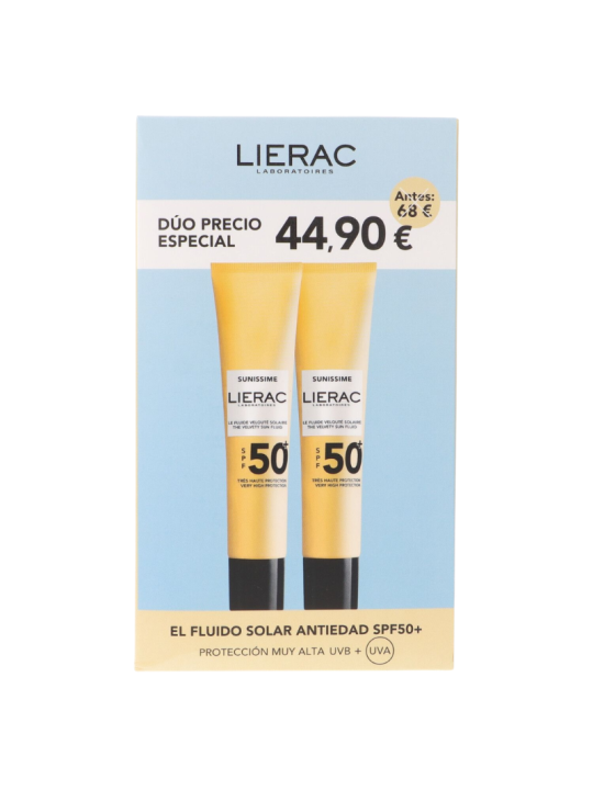 Lierac sunissime duplo fluido solar antiedad SPF50