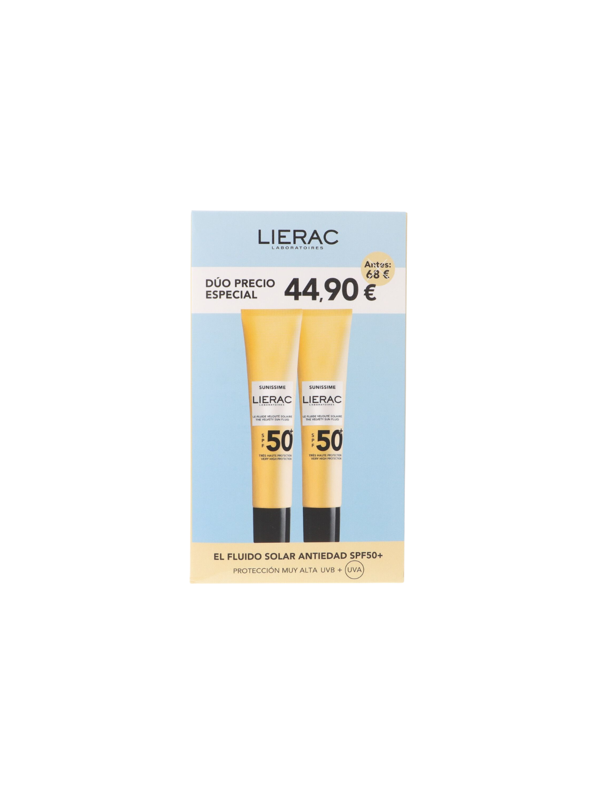 Lierac sunissime duplo fluido solar antiedad SPF50