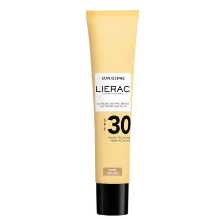 Lierac sunissime fluido solar facial con color dorado SPF30 40ml