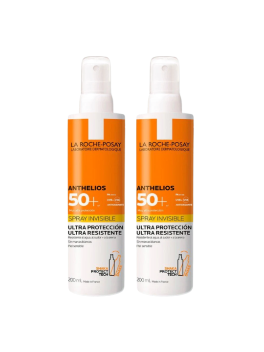 Anthelios duplo SPF50+muy alta protección spray 2x200ml