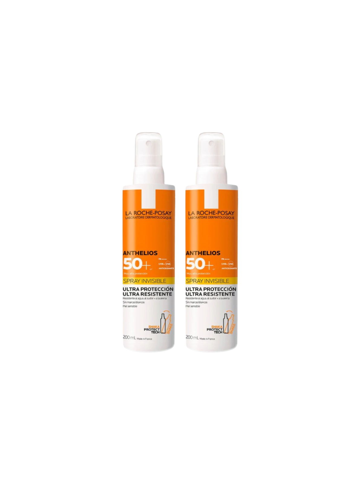 Anthelios duplo SPF50+muy alta protección spray 2x200ml