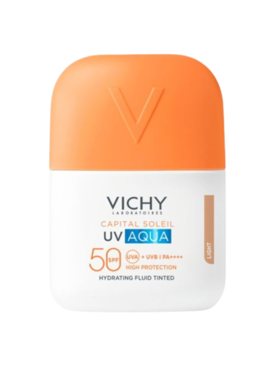 Vichy capital soleil UV aqua fluido hidratante color tono claro SPF50  50ml