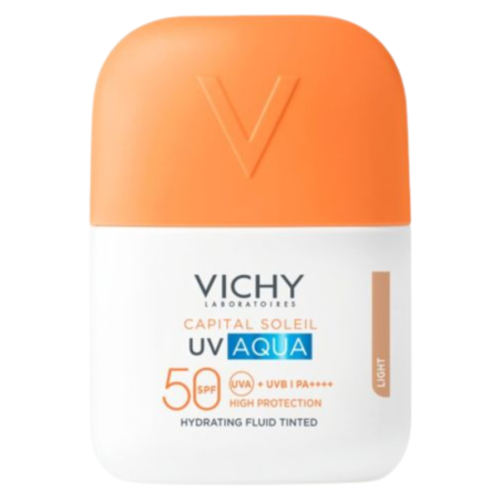 Vichy capital soleil UV aqua fluido hidratante color tono claro SPF50  50ml