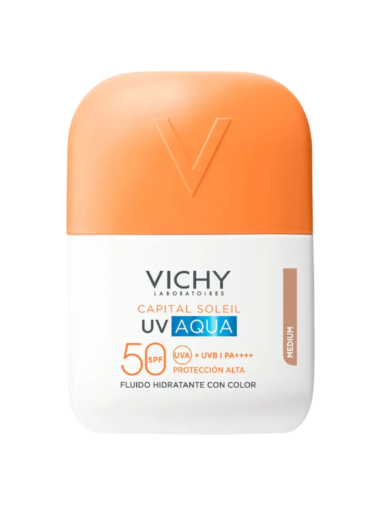 Vichy capital soleil UV aqua fluido hidratante color tono medio SPF50 50ml